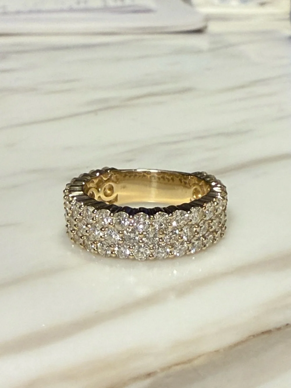 4.9 carat Genuine Diamond 14k Gold Ring - Picture 7 of 17